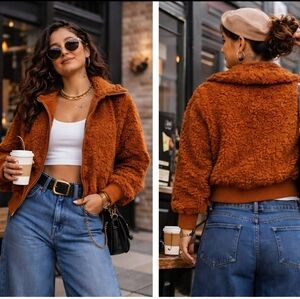 JouJou Sherpa Bomber Jacket